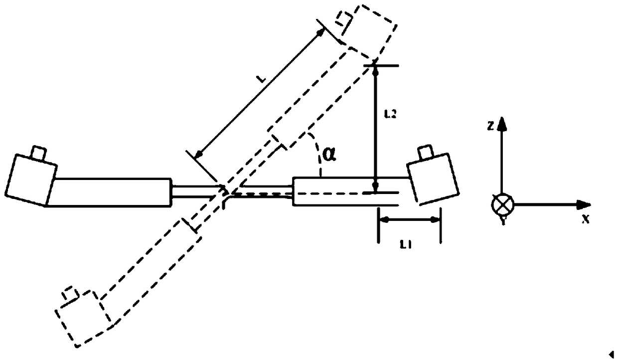 Multi-scale dual-axis rotating laser image three-dimensional reconstruction system and method