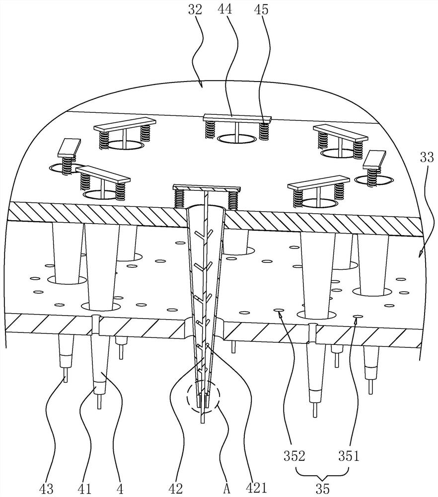 A gluing device for envelope machines with better gluing effect