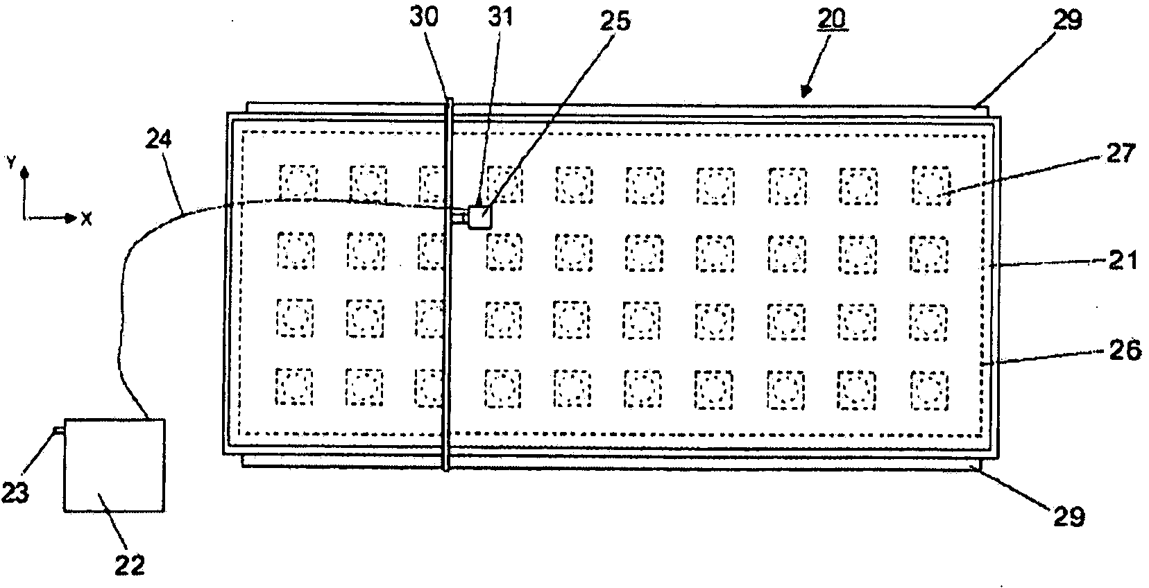 Method for producing a surface structure using a water-jet device