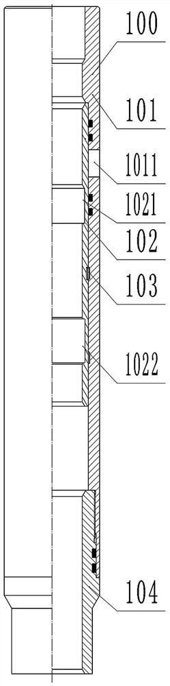 Downhole tubular column and hydraulic opening tool for opening sliding sleeve switch