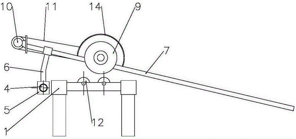 Simple round steel grinding machine