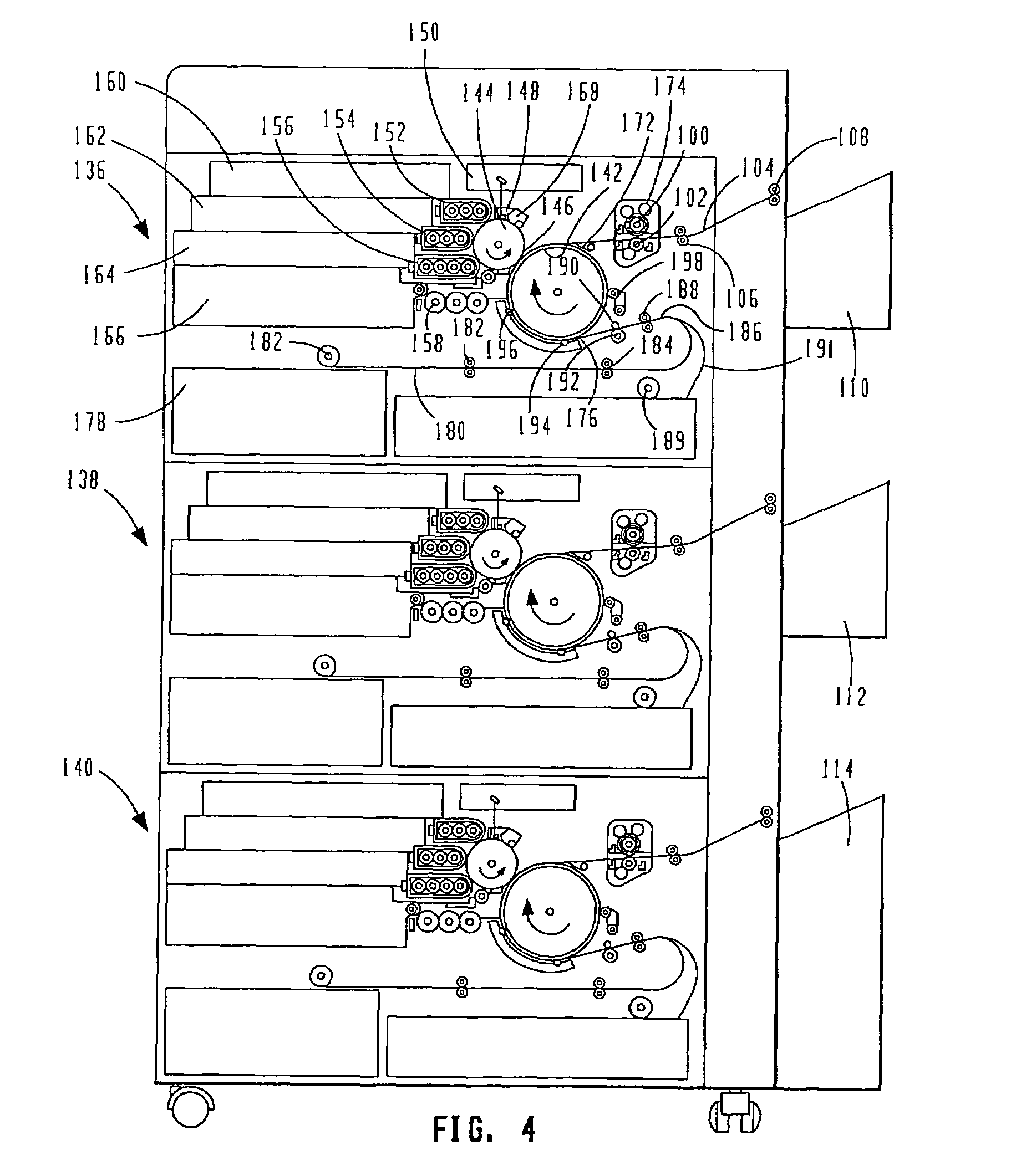 Method and apparatus for providing a color-balanced multiple print engine