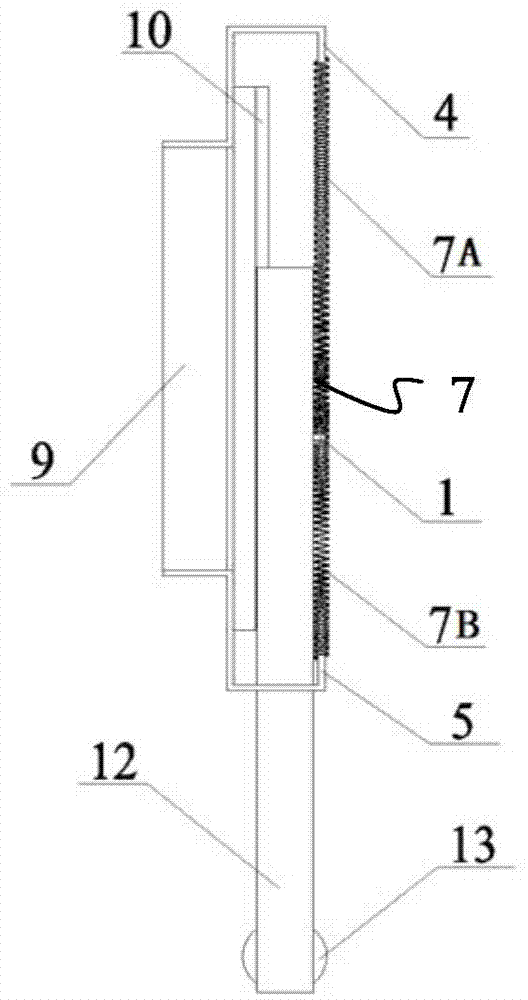 Rigidity change device and method applicable to vortex-induced vibration testing system