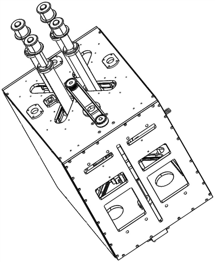 Intelligent appearance detection tire supporting and expanding rotating mechanism