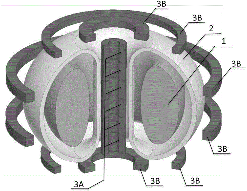Method and device for electromagnetic energy guide-out of Tokamak plasma cracking