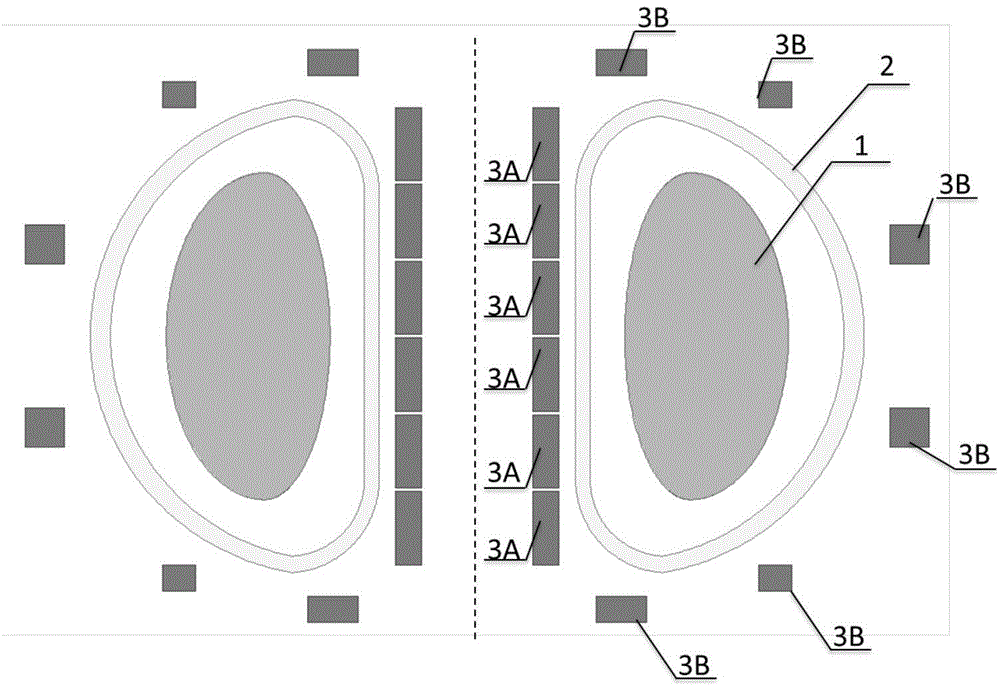 Method and device for electromagnetic energy guide-out of Tokamak plasma cracking