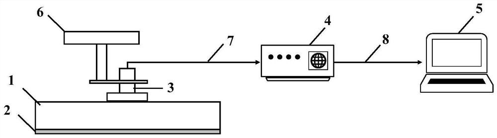 A test device and method for quantitatively measuring the clogging state of permeable concrete pavement