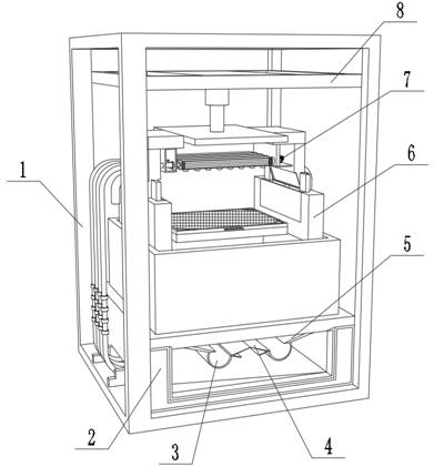 Gynecological medical instrument cleaning device