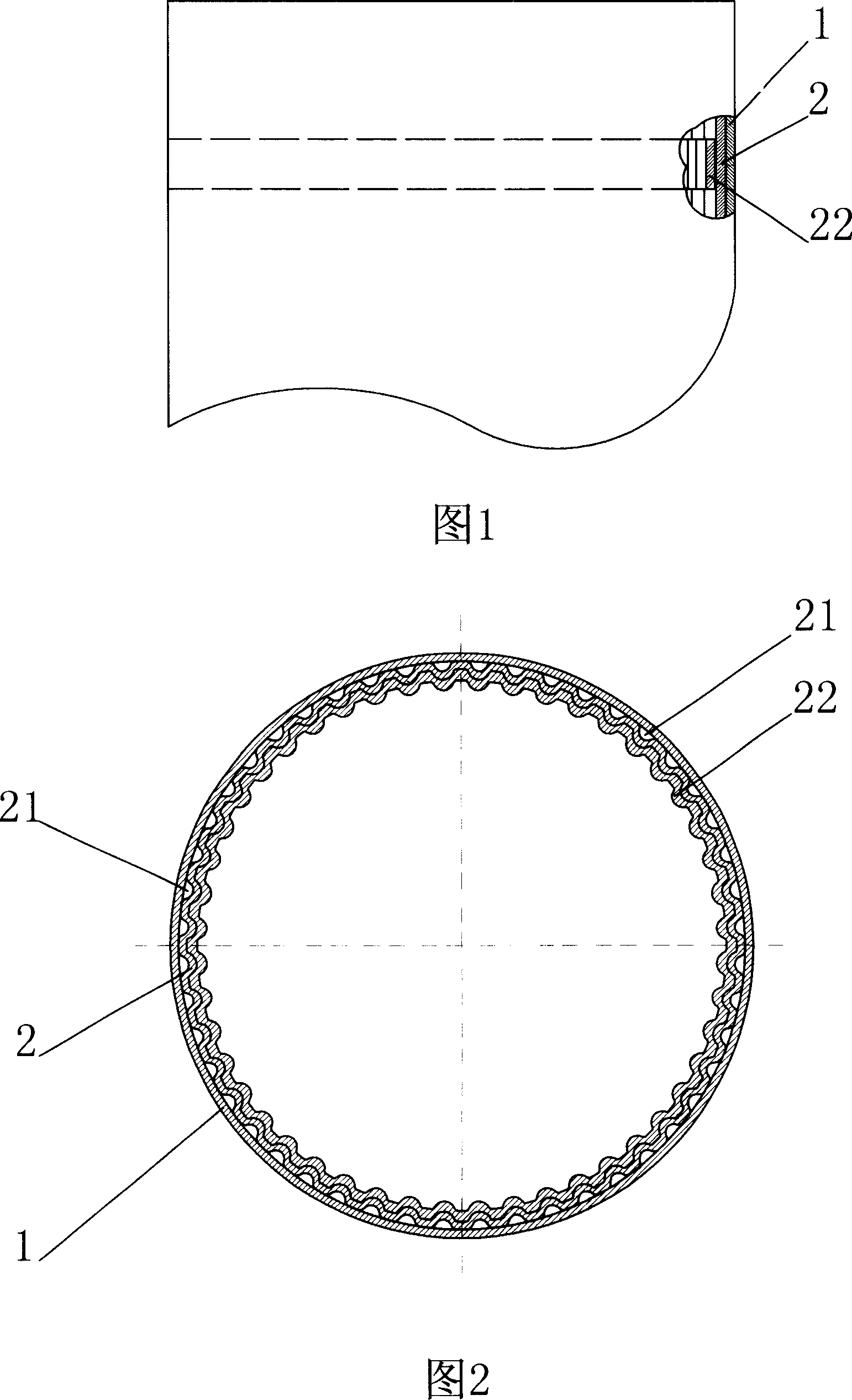 Light high-strength composite pipe and production method thereof