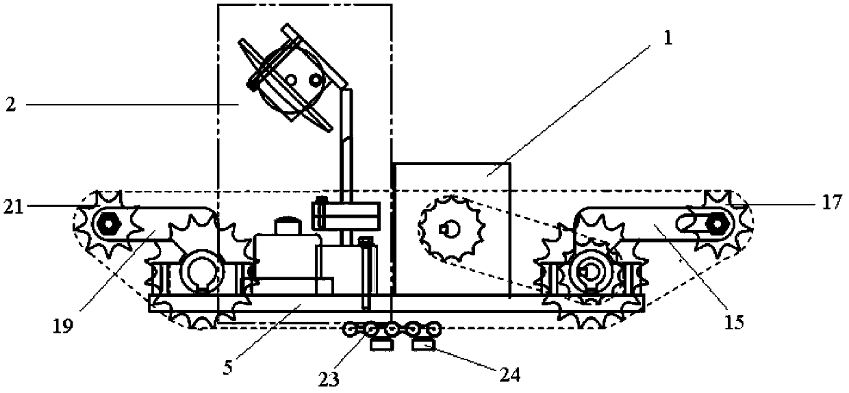 Measuring device for ship water gauge