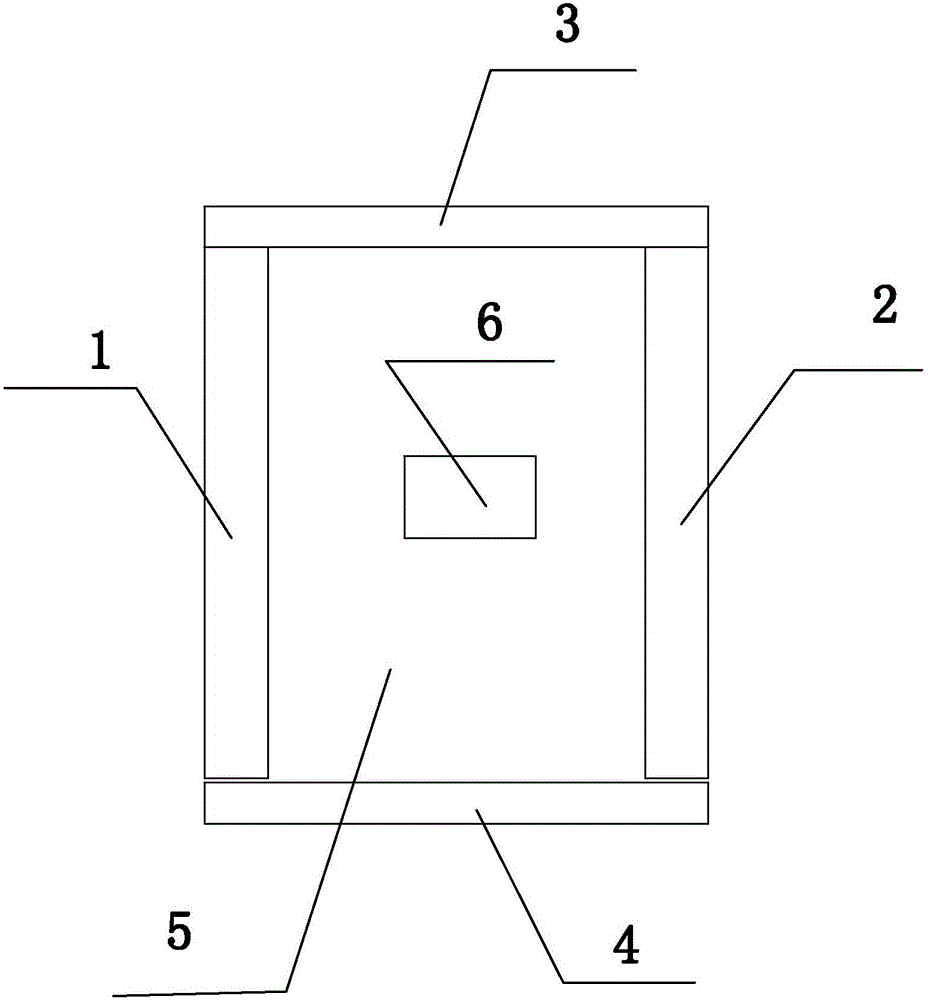 Processing technique of host machine frame of wall plastering machine and host machine frame of wall plastering machine