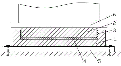 Vertical shock insulation support and manufacturing method thereof