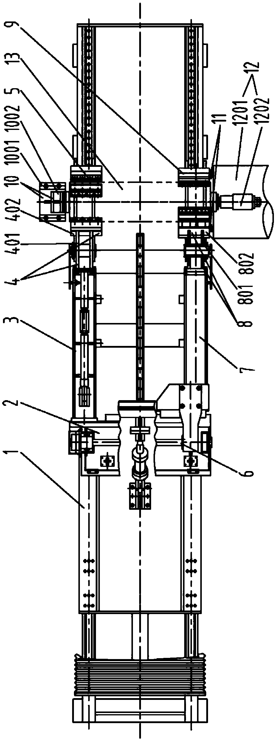 Ingot feeding system for short stroke front loading extruder