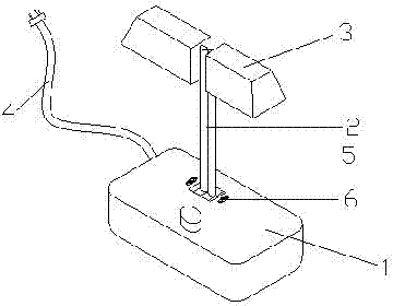 Novel double-headed desk lamp