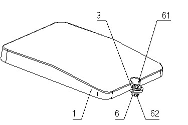 Locking device of box and optical fiber division box