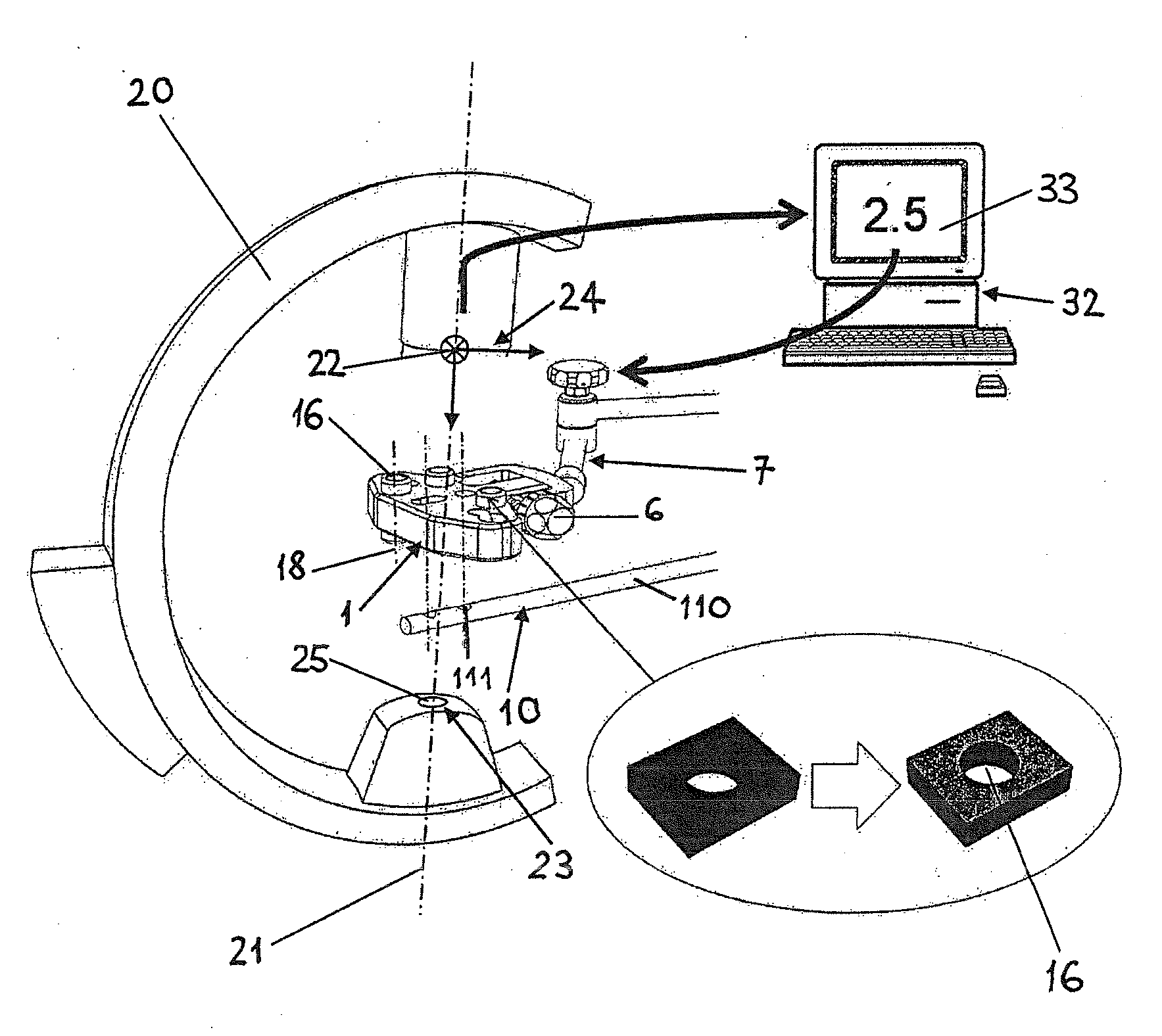 Method and a device for computer assisted surgery