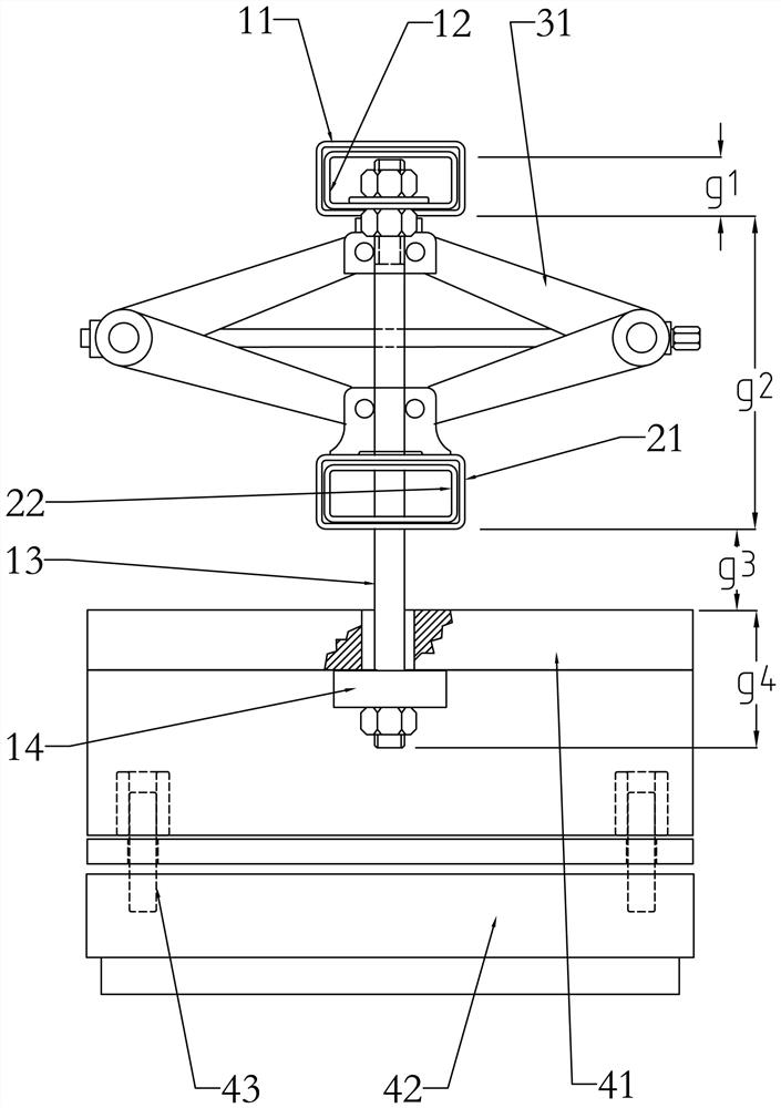 Opening and drawing device of circuit board stamping die