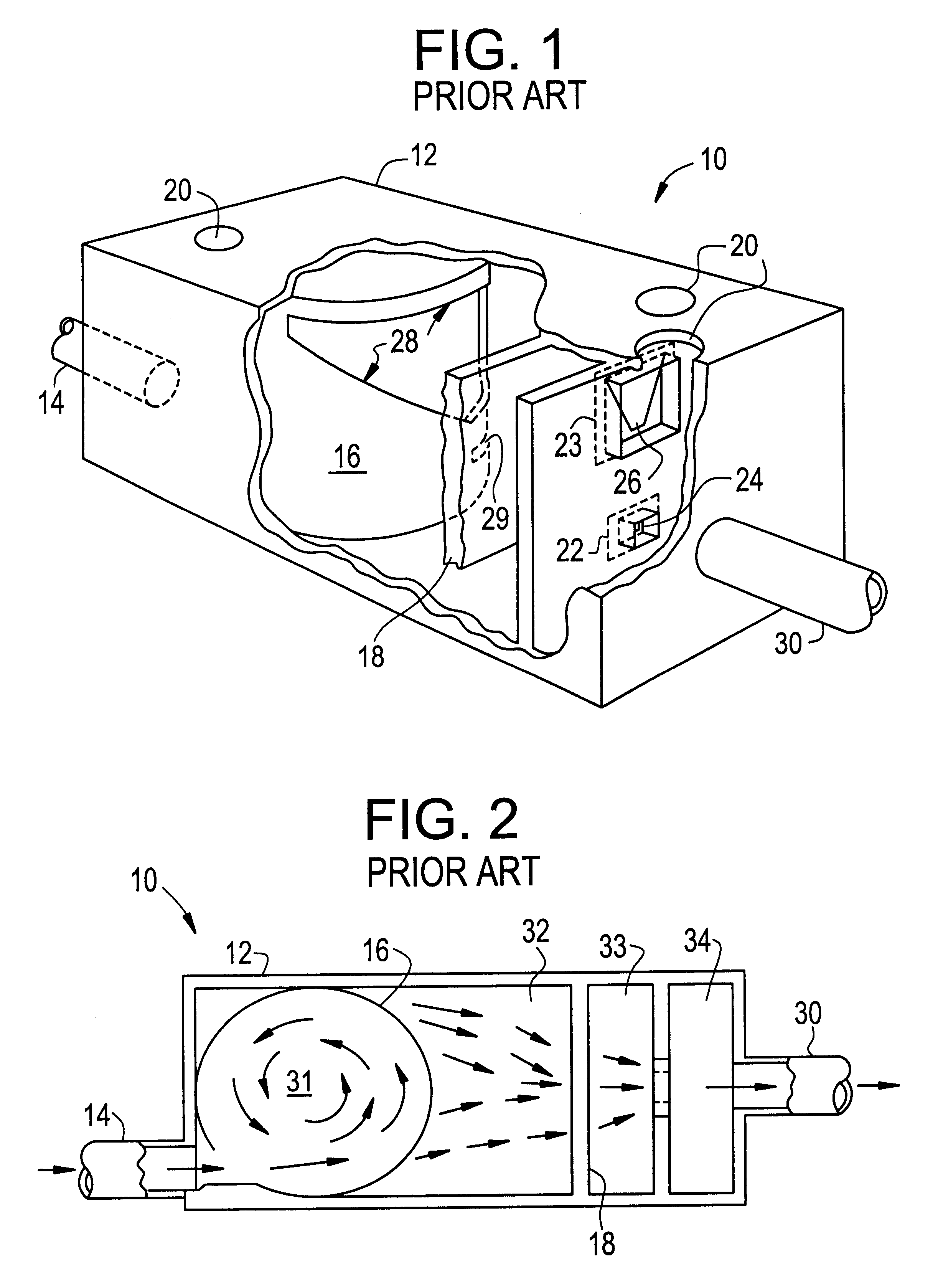 Apparatus for removing noxious contaminants from drainage water