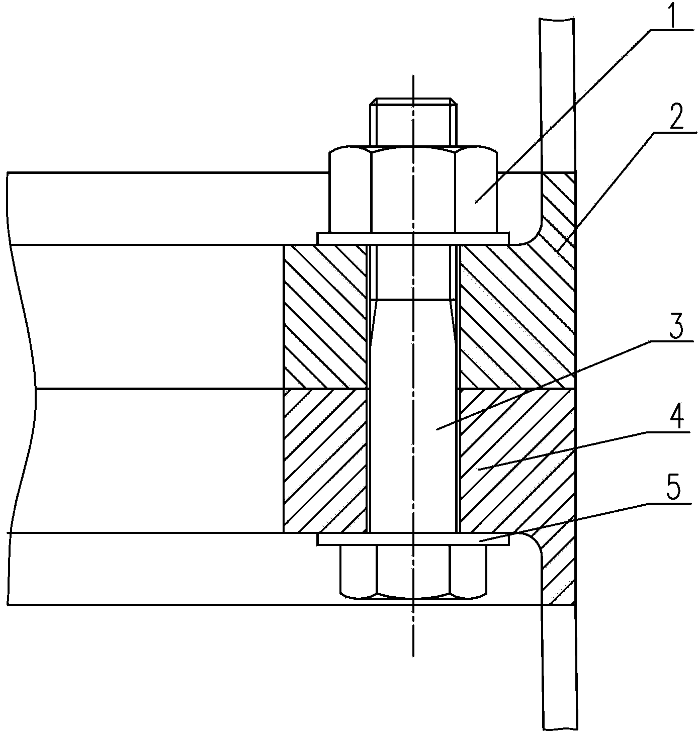 Calculating method of ultimate strength checking of connection of flange and bolt