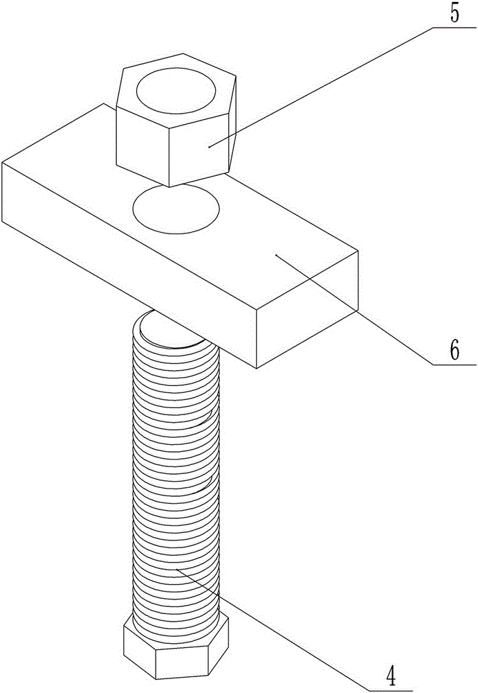 Fixing device of stand column hinge reinforcer mold machine