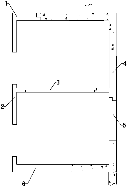 Construction method of fabricated water stop platform in kitchen and bathroom