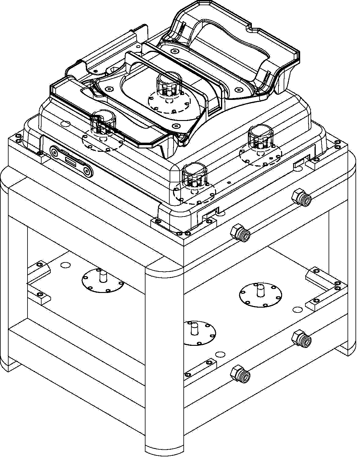 Inflation purification system of wafer/photomask sealed carrier