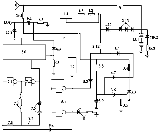 Pulse-controlled silicon controlled rectifier floating charger