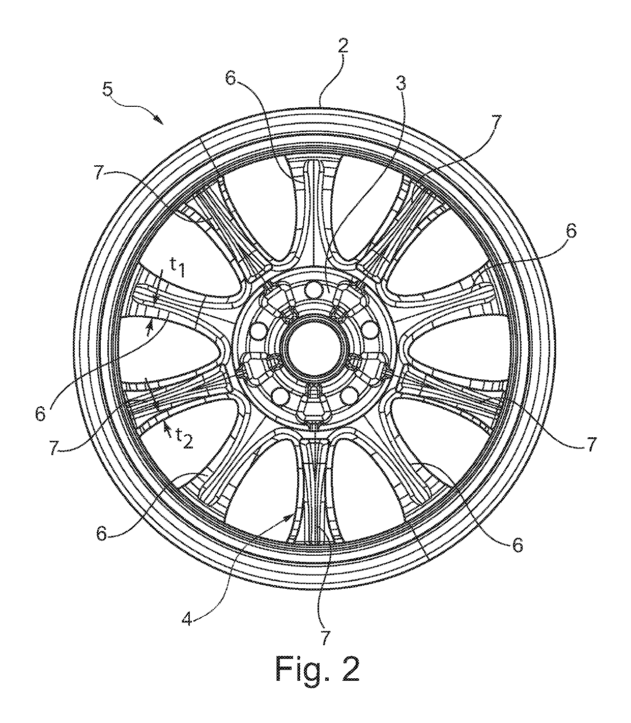 Motor vehicle wheel