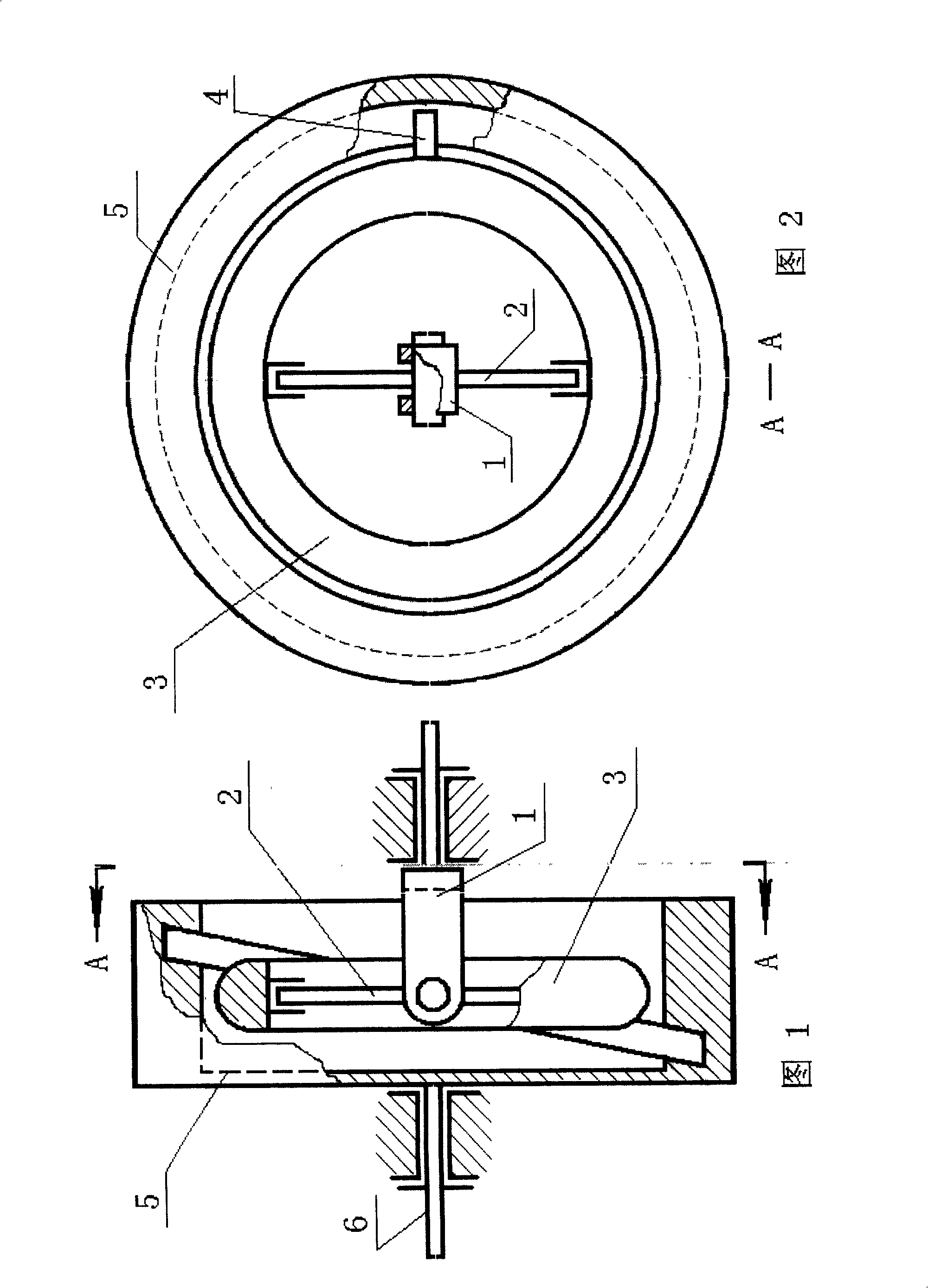 Pendulum shaft gyroscope coupled stepless speed changer