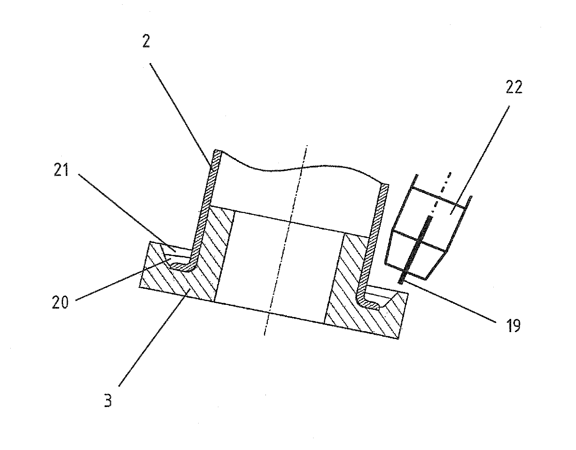 Method for producing a hollow profile joint and a hollow profile