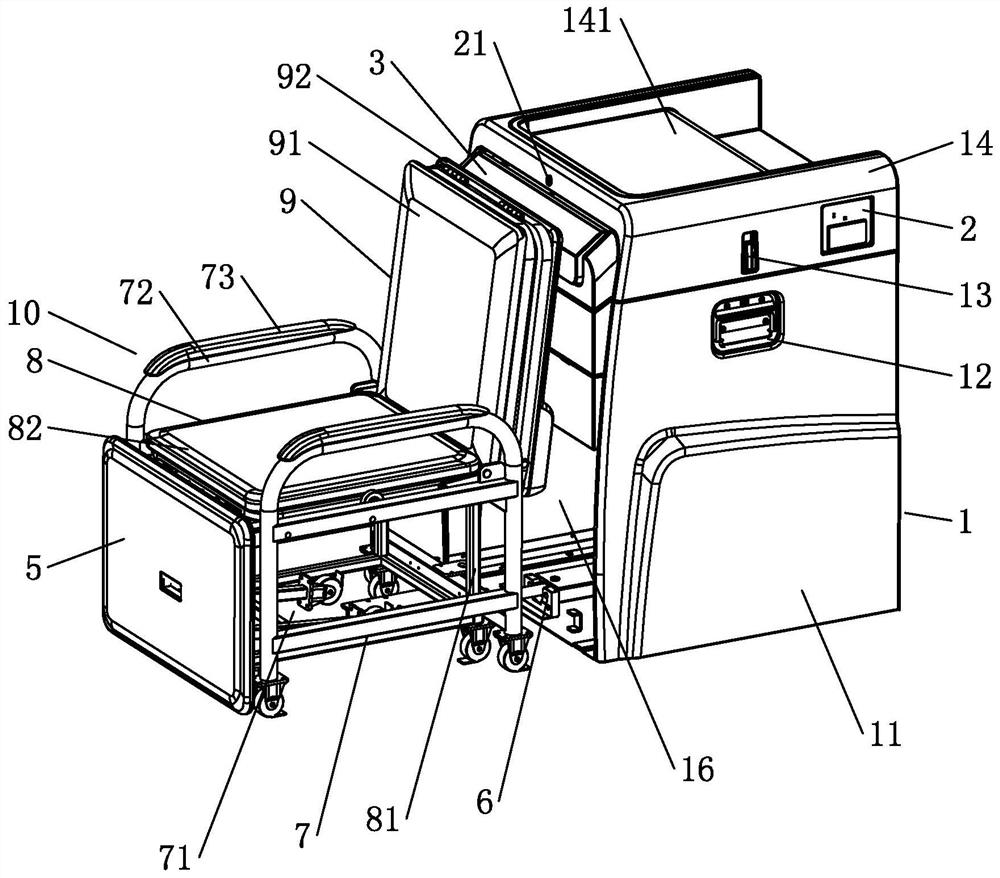 Multifunctional bedside cabinet and working principle thereof