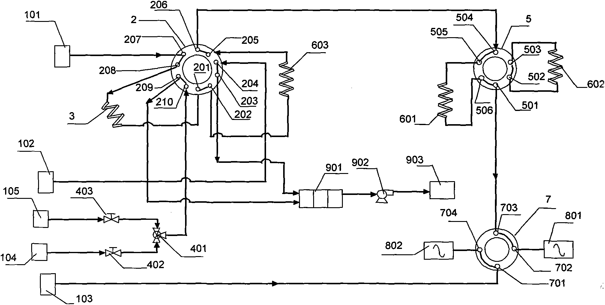 Device and method for detecting impurities in corrosive gas