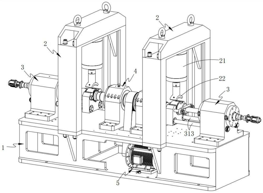 Railway axle box bearing routine testing machine and bearing routine testing method