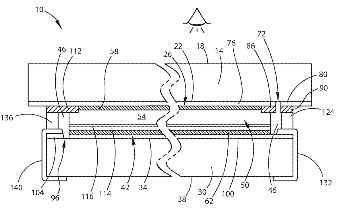 Electro-optic gas barrier