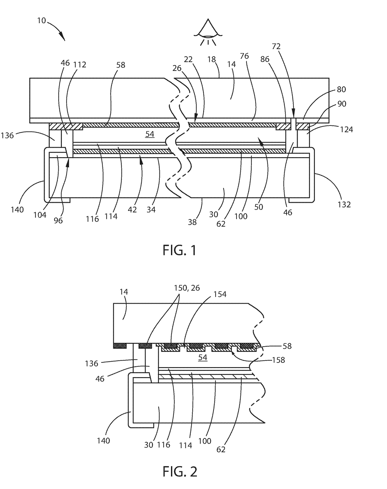 Electro-optic gas barrier