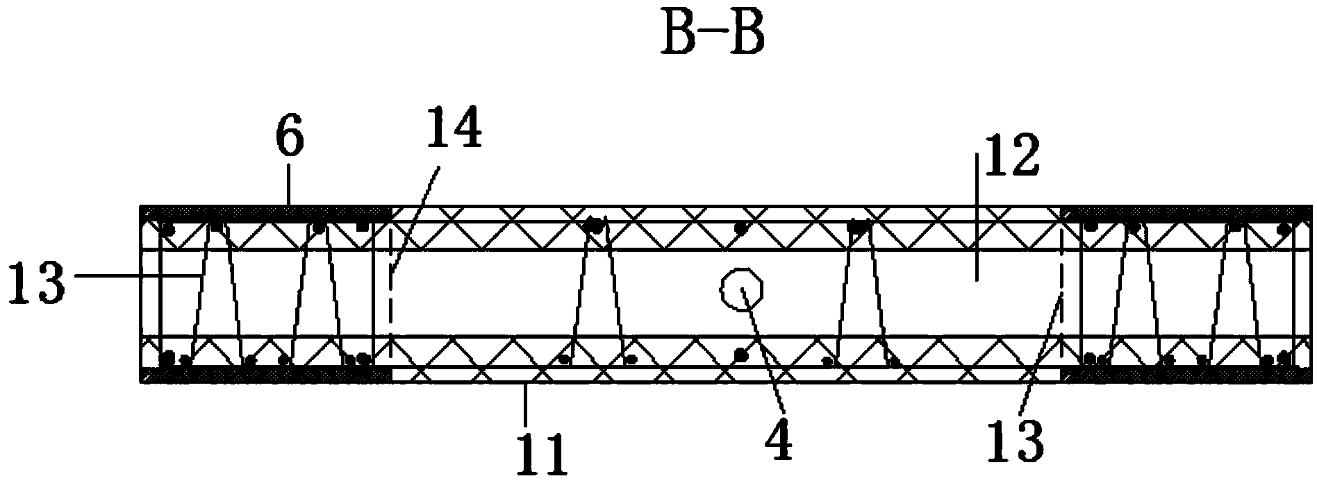 Overlapped plate type shear wall with restorability and constructing method thereof