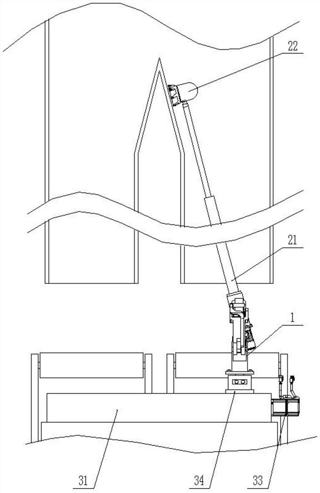 Dredging robot for coal conveying system