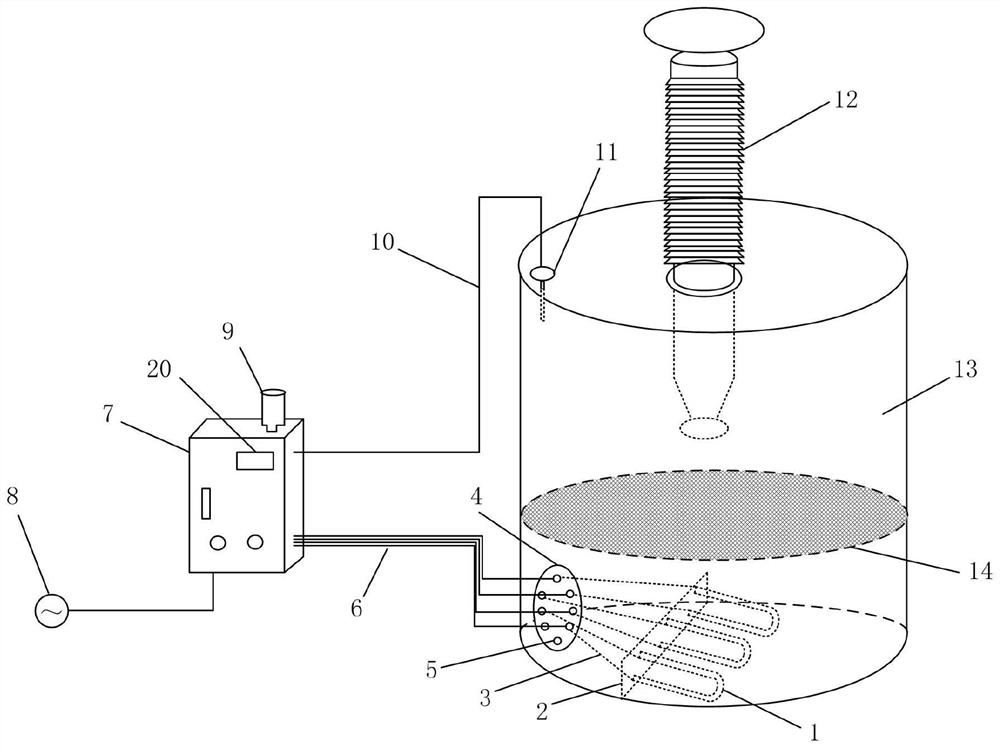 Transformer oil heating device for high voltage bushing insulation test