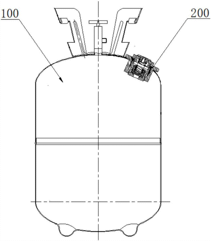 Non-refillable steel cylinder with safety valve and self-adaptive pressure relief method for non-refillable steel cylinder with safety valve
