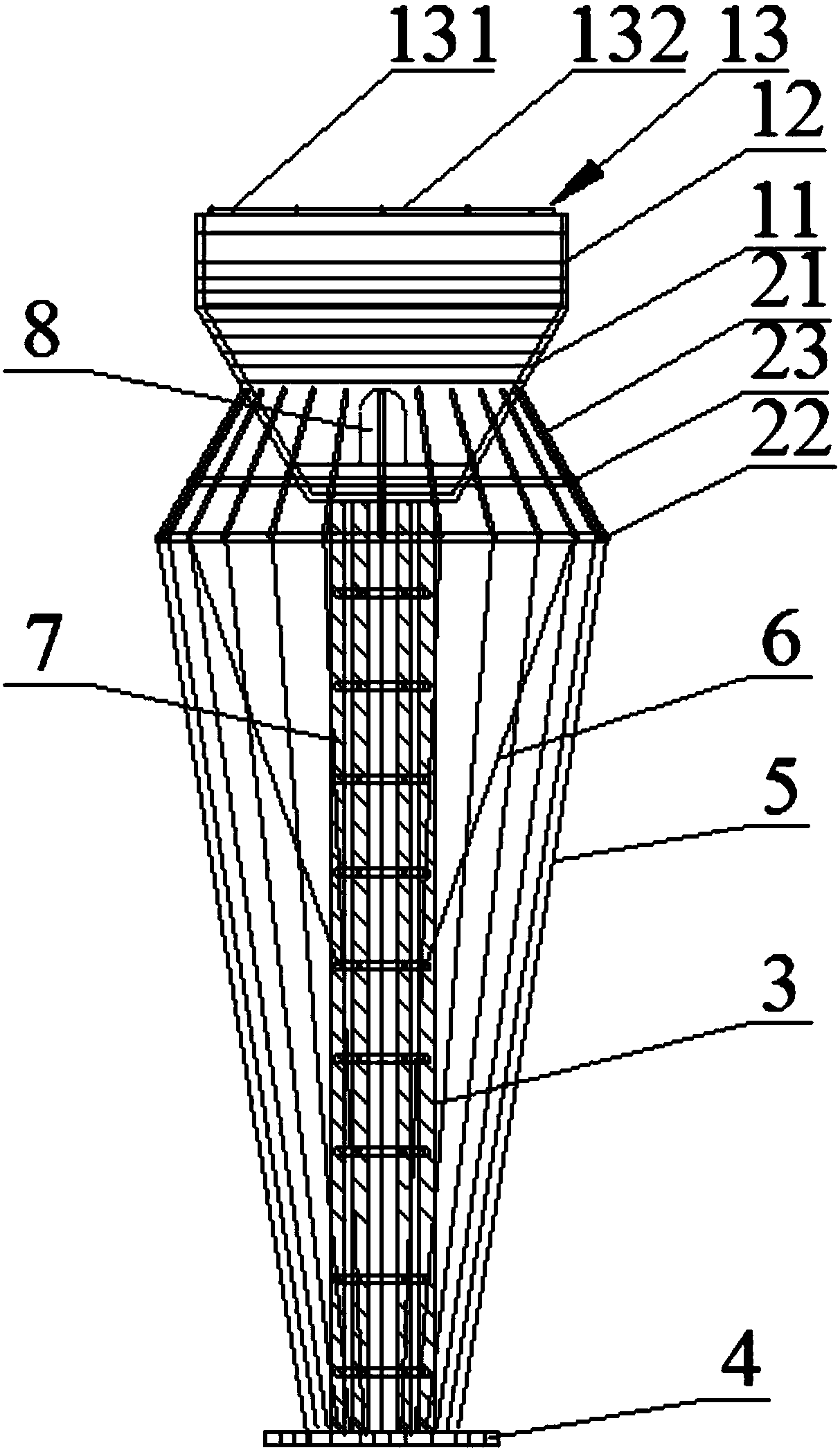 Trophy type floating nuclear power station for offshore nuclear energy power generation