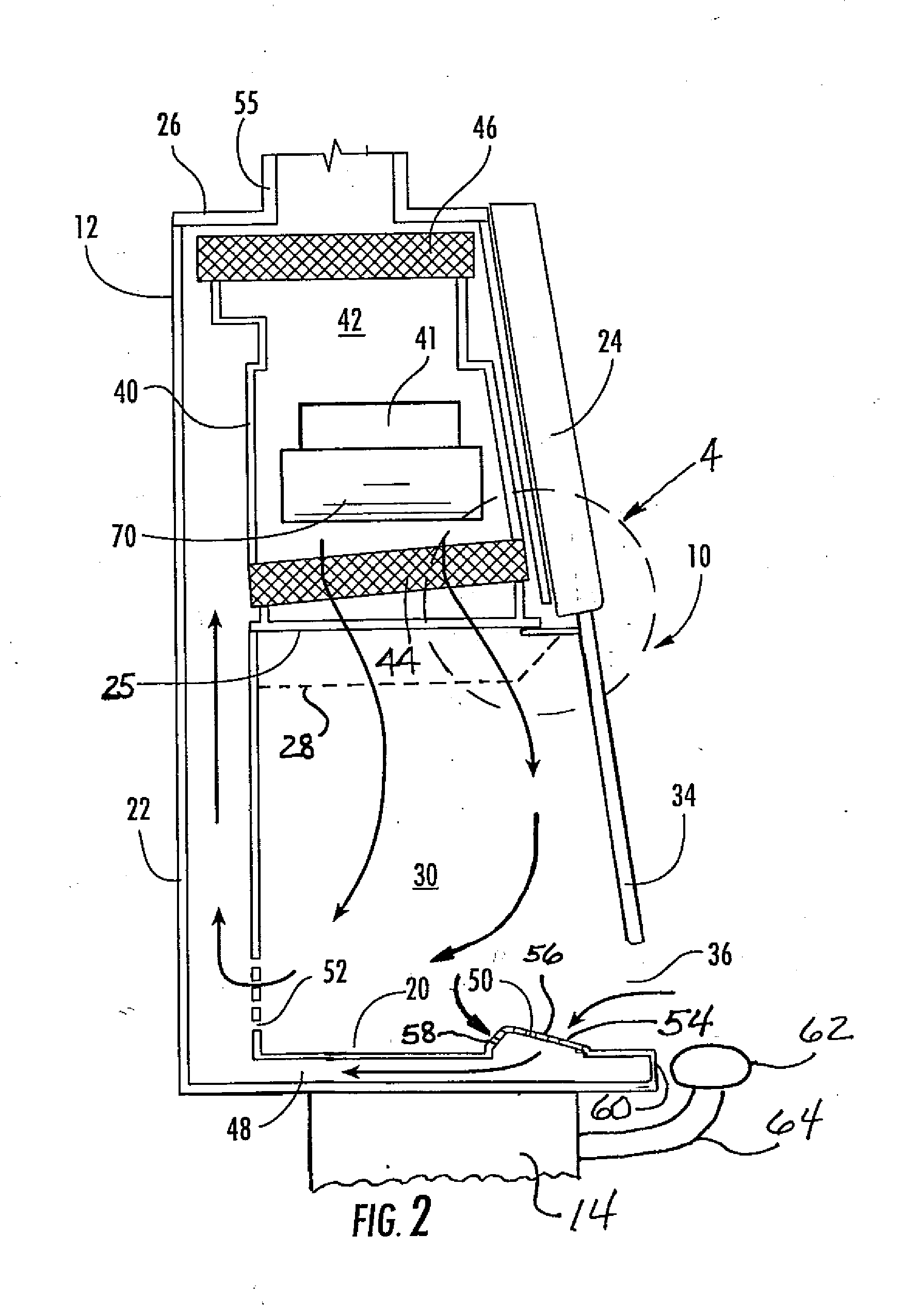 Apparatus for directing air flow in a biological safety cabinet