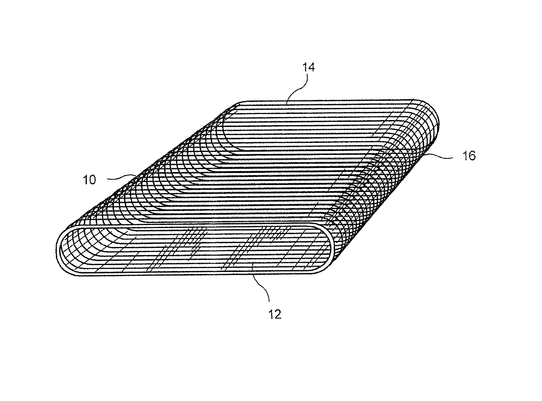 Industrial fabric including spirally wound material strips with reinforcement