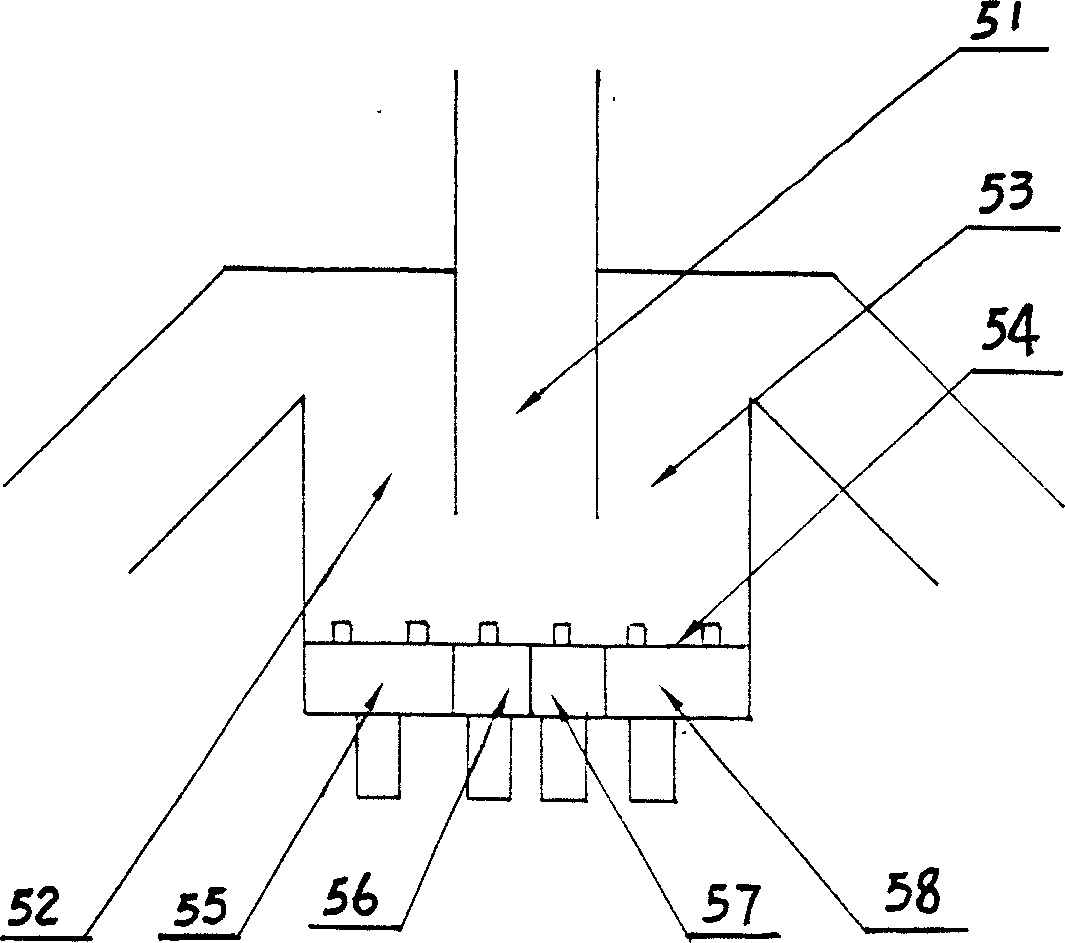 Coal gas-steam combined production method and apparatus of double-circulation fluidized bed