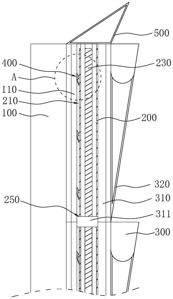 Municipal road sound insulation green belt and water treatment system for green belt