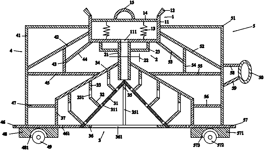 A medicinal liquid irrigation device