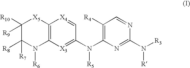 Pyrimidine-2,4-diamines and Their Uses