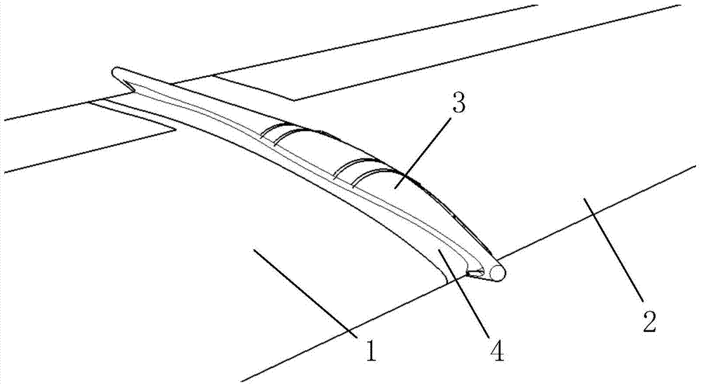 Shape-preserving foldable wing