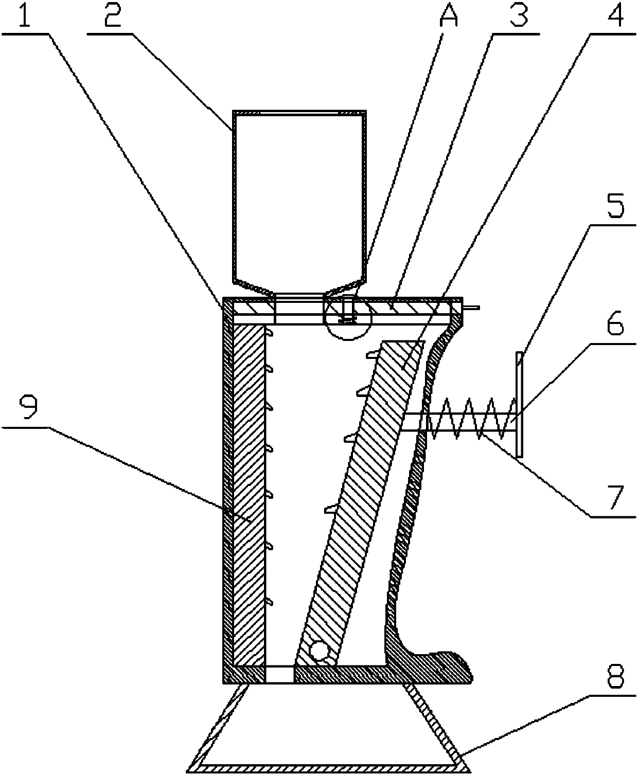 Domestic handheld convenient walnut shell breaking machine