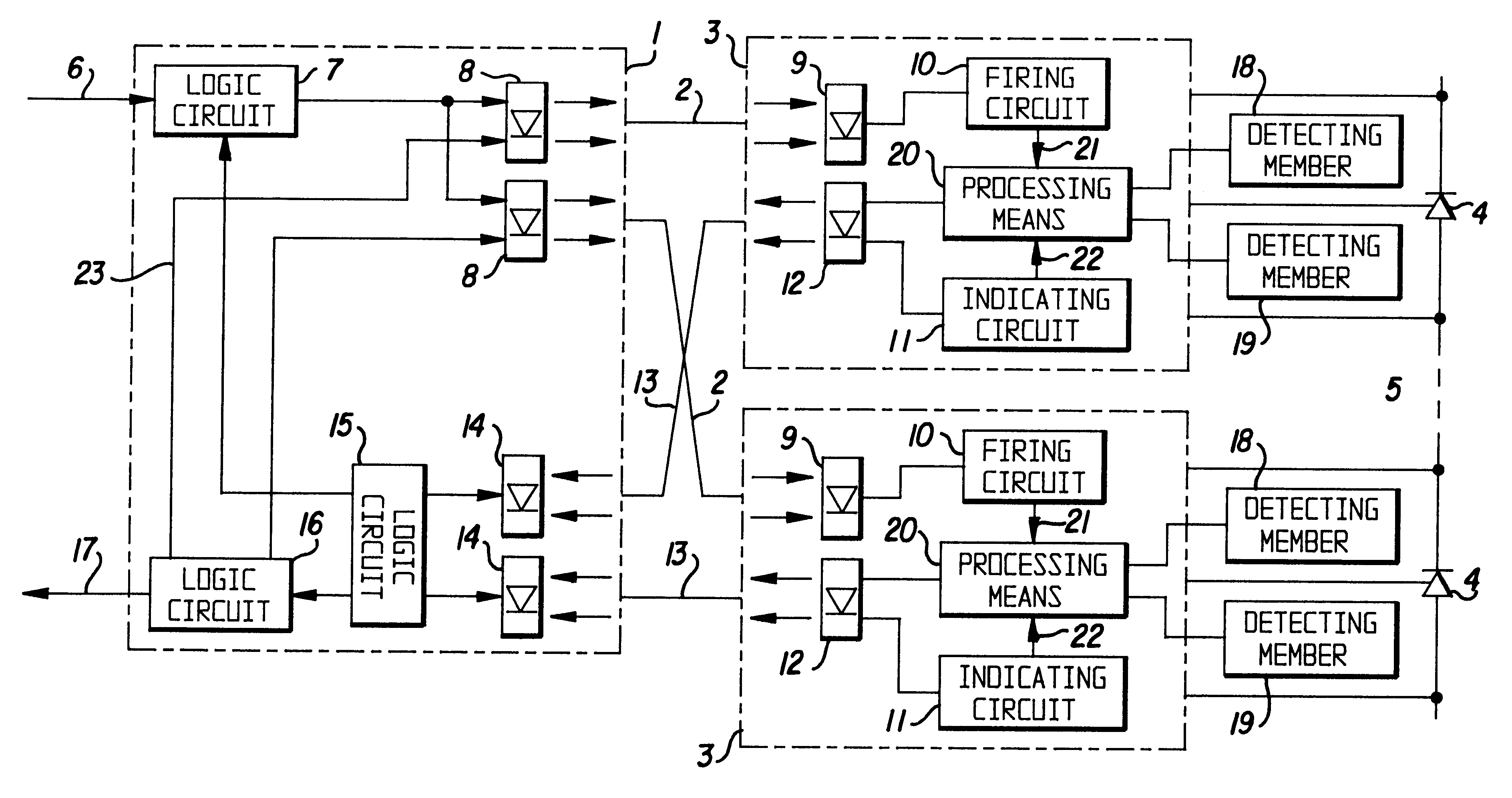 HVDC power transmission system with cooling and switching device temperature detection