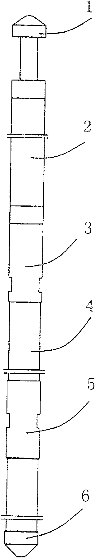 Throwing type high energy gas fracturing device